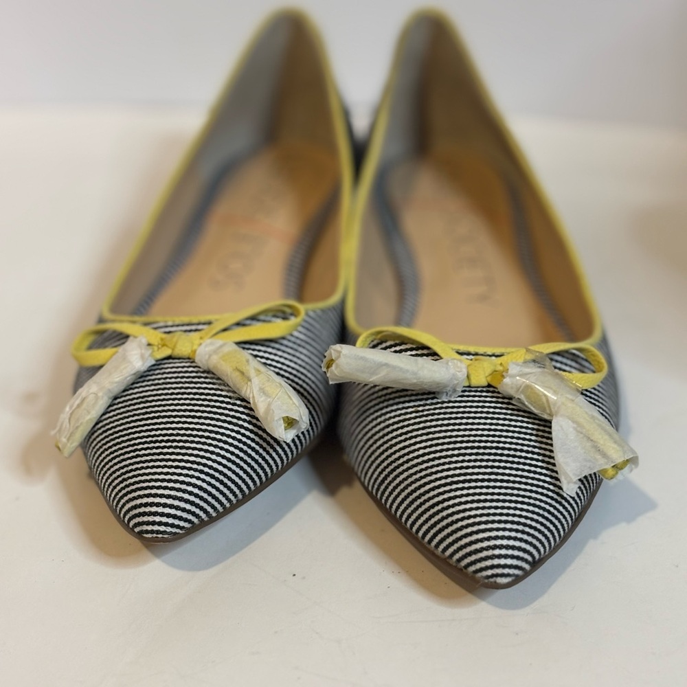 Sole Society Striped Flats with Yellow Accents - Picture 7 of 8
